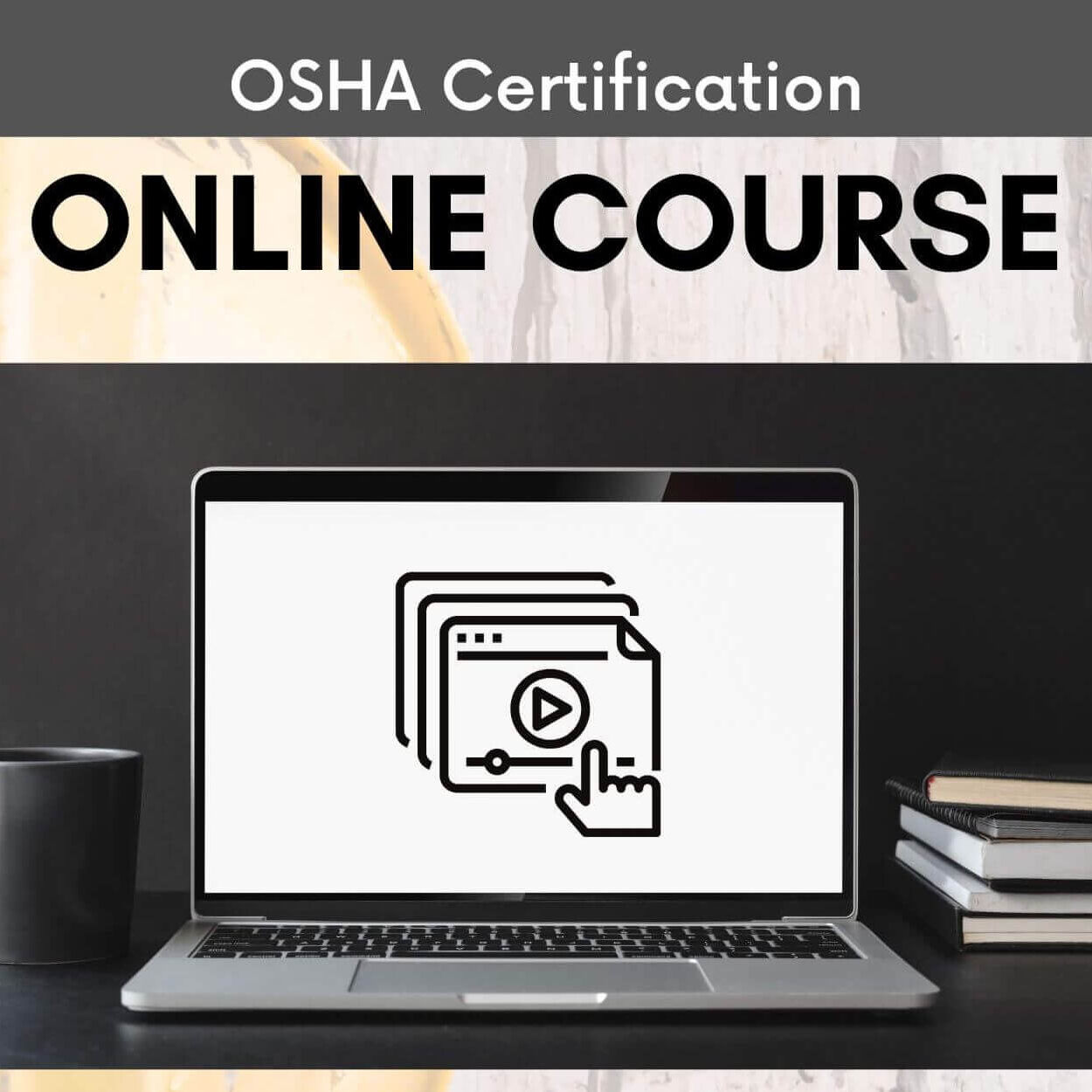 White Minimalist Online Course Flyer